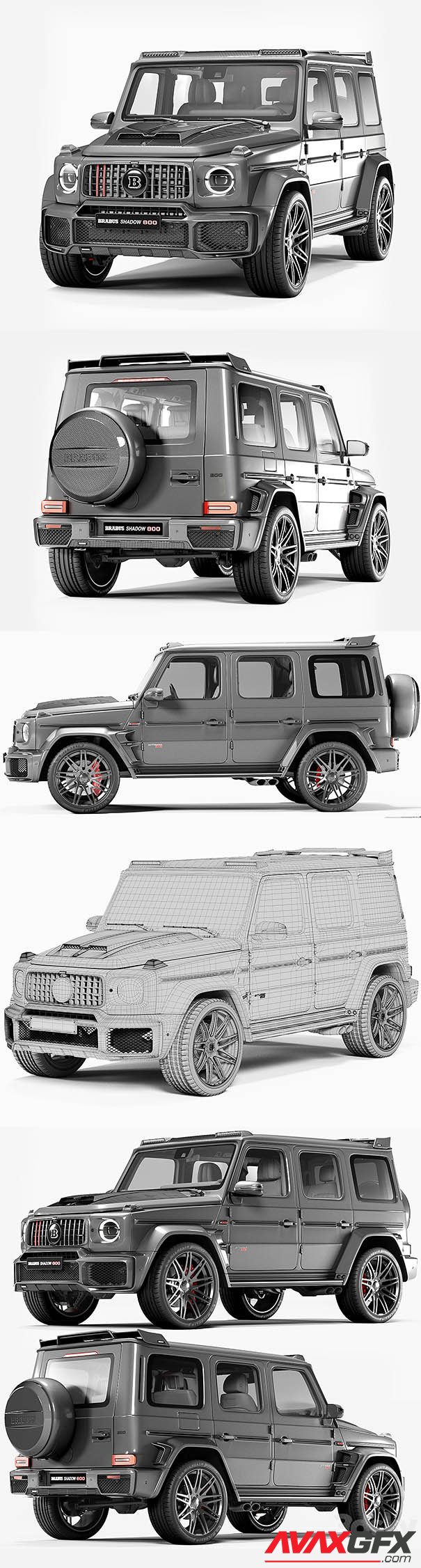 Mercedes Brabus G 800 3D Model