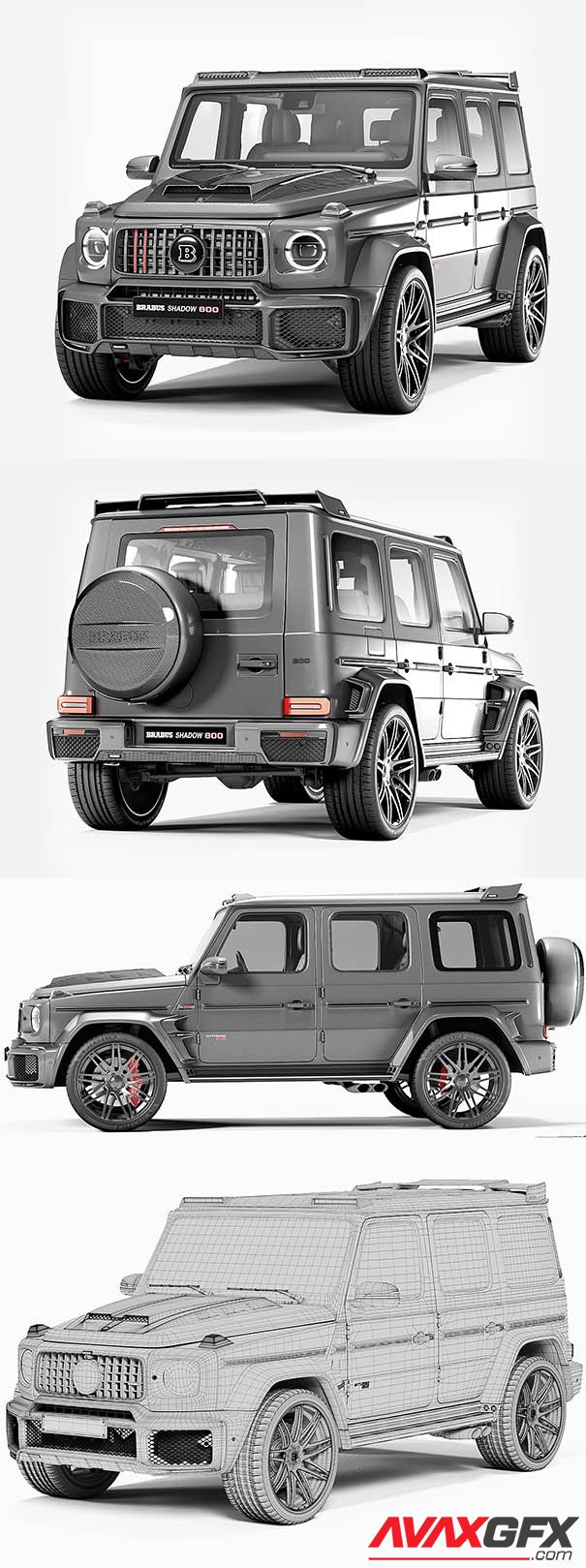 Mercedes Brabus G 800 3D Model