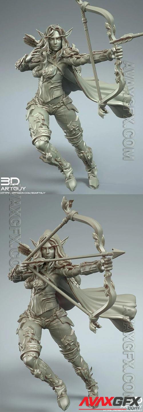 Elven Archer 3D Print