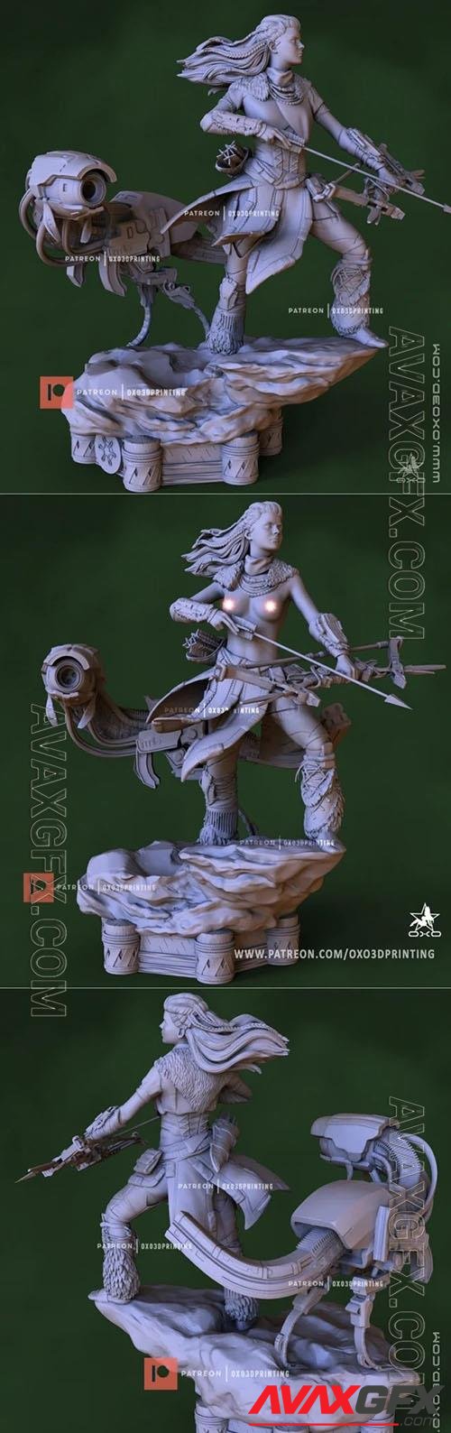 OXO3D - Aloy From Horizon Zero Dawn