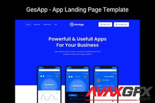 GesApp - App Landing Page Template TKJPARP