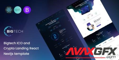 Bigtech - ICO and Crypto Landing React Nextjs Template 43692606 [ThemeForest]