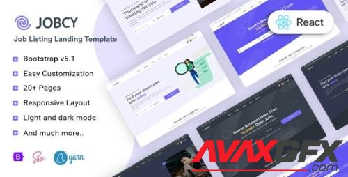 Jobcy - Job Board & Listing React Template 37384771 [ThemeForest]
