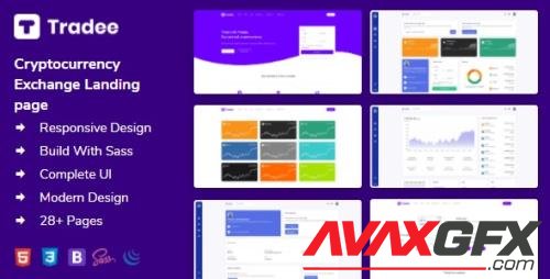 Tradee - Cryptocurrency Exchange HTML Template + Dashboard 29858103 [ThemeForest]