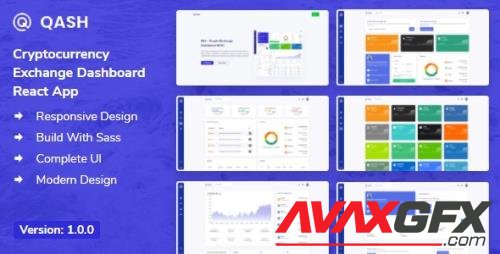 Qash - Cryptocurrency Exchange Dashboard React App + Dashboard 29593819 [ThemeForest]