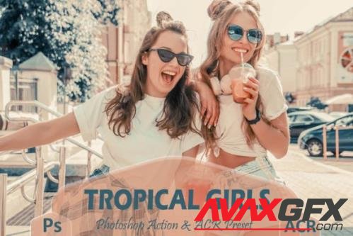 10 Tropical Girls Photoshop Actions And ACR Presets, Travel - 2460390