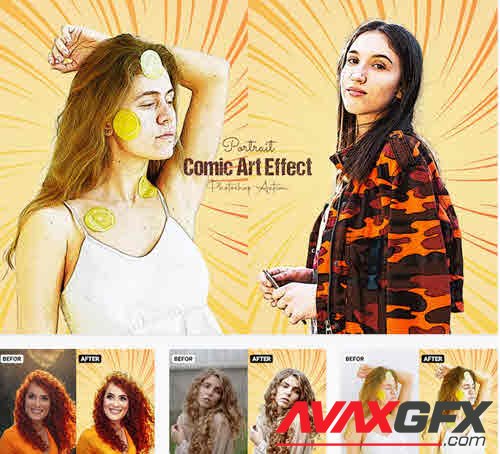 Portrait Comic Art Effect Action - TAHLX4D