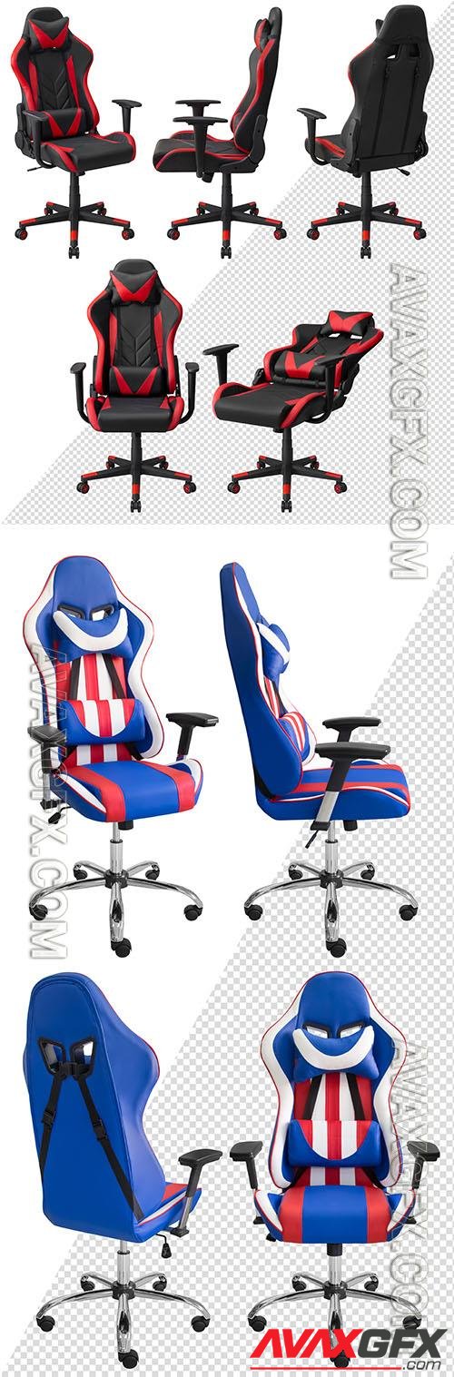 Computer gaming chair psd design template