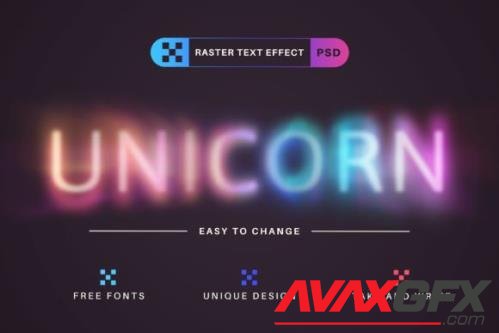 Unicorn - Editable Text Effect, Font Style - 2460914