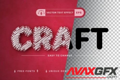 Craft - Editable Text Effect - 12784361