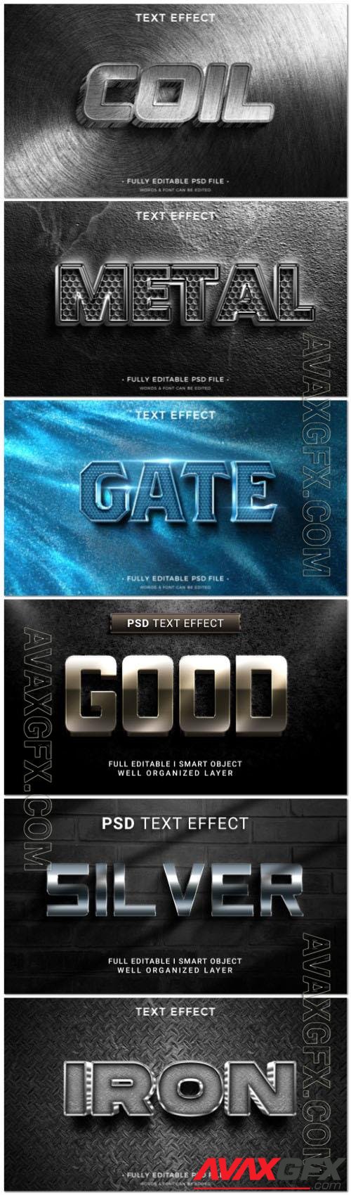 Psd style text effect editable design set vol 227 [PSD]