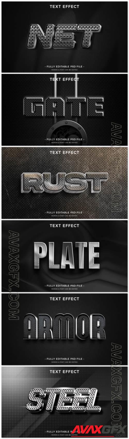 Psd style text effect editable design set vol 224 [PSD]