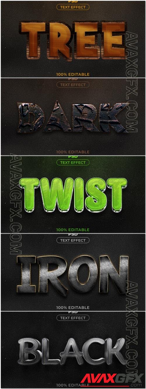 Psd style text effect editable collection vol 236 [PSD]