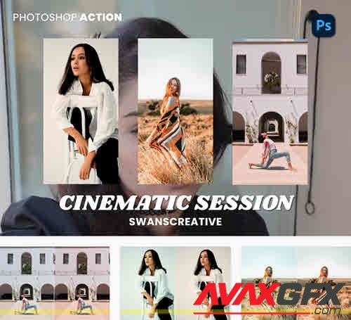 Cinematic Session Photoshop Action - XEKU82M