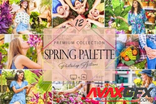 12 Photoshop Actions, Spring Palette Ps