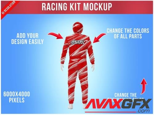 Racing Kit Mockup Back View 487878615 [Adobestock]