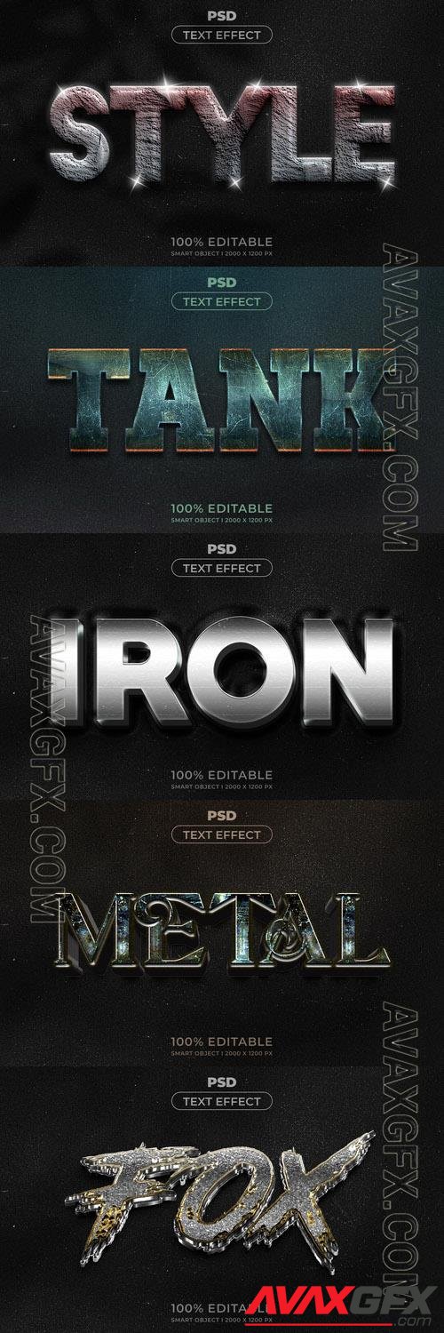 Psd style text effect editable set vol 258 [PSD]