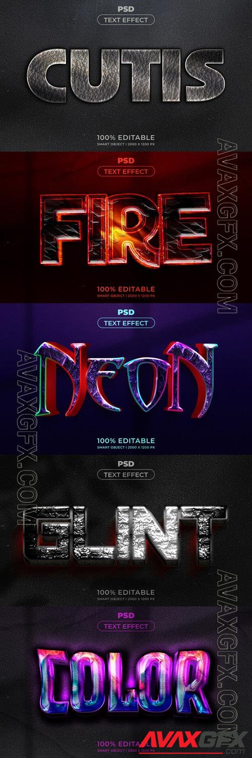 Psd style text effect editable set vol 257 [PSD]