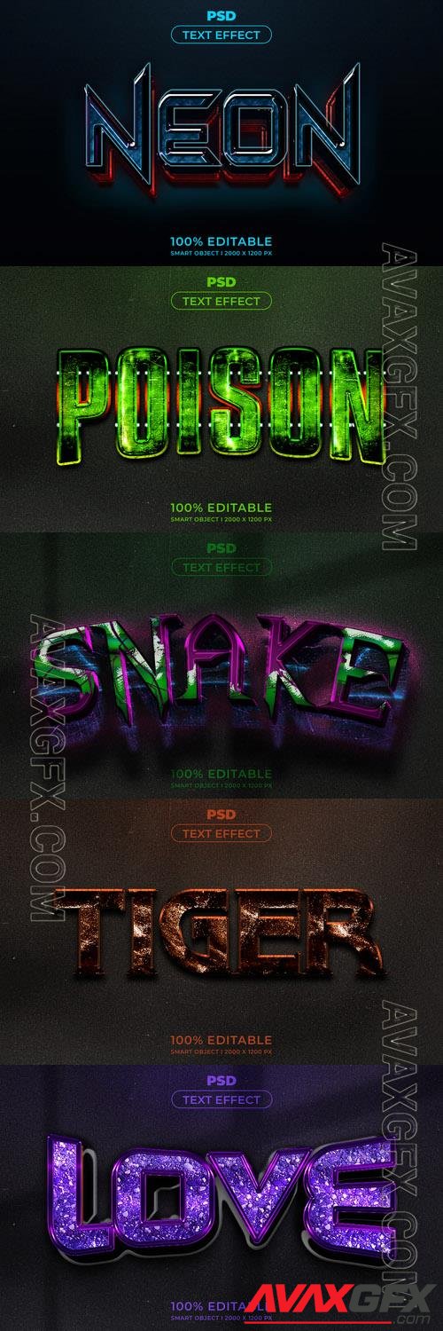 Psd style text effect editable set vol 255 [PSD]