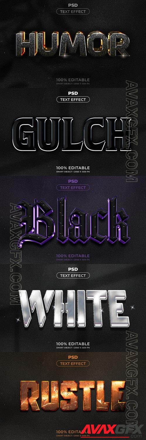 Psd style text effect editable set vol 253 [PSD]