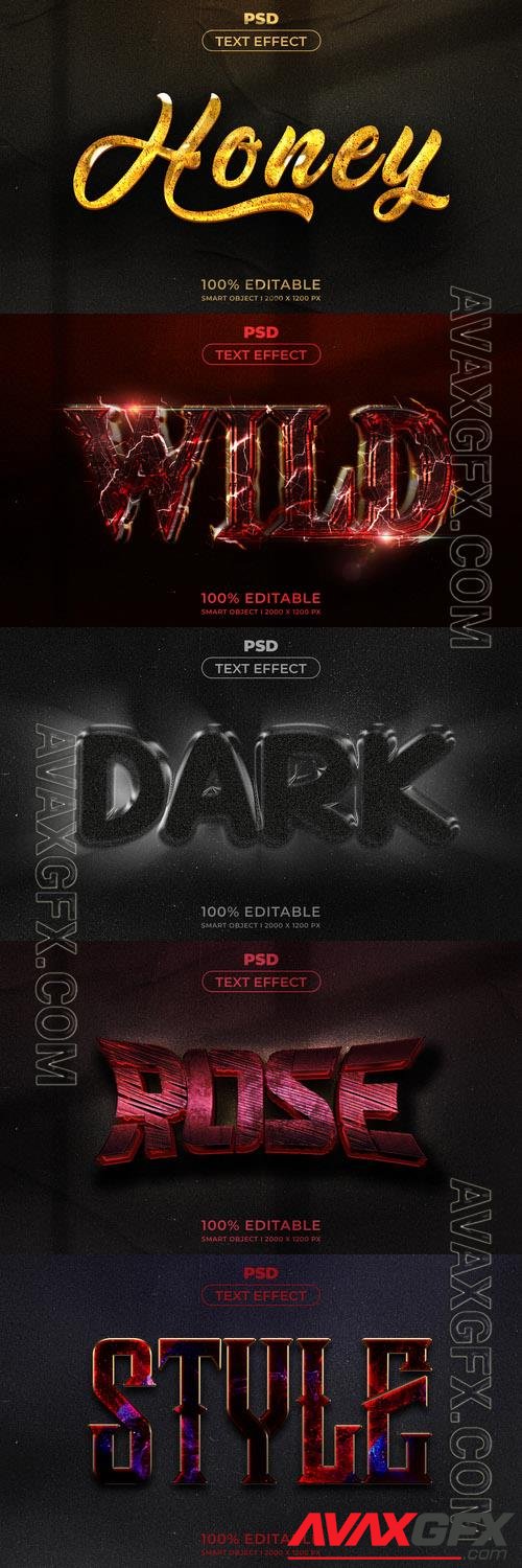 Psd style text effect editable set vol 247 [PSD]