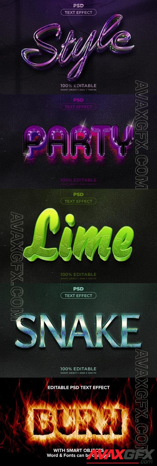 Psd style text effect editable set vol 241 [PSD]