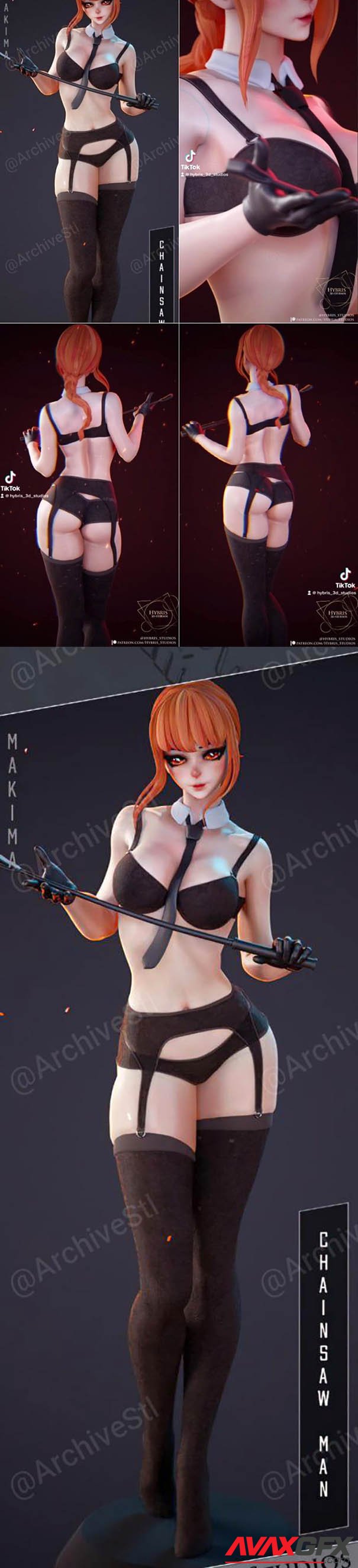 Hybris Studios – Makima PinUp – 3D Print