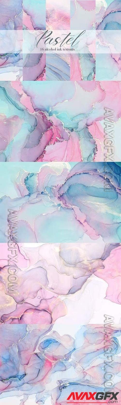 Pastel alcohol ink textures[JPG]