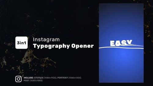 Instagram Typography Opener 43750708 [Videohive]