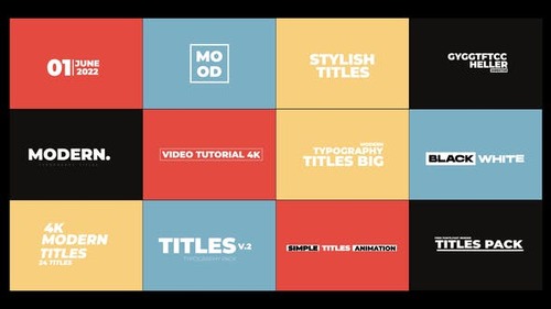 Modern Titles 3.0 | After Effects 43785039 [Videohive]