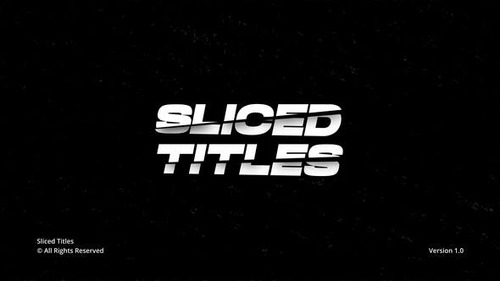 Sliced Titles | AE 43788435 [Videohive]