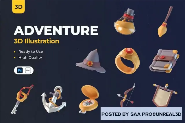 Adventure 3D Icon