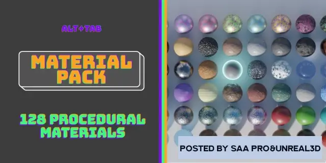 Blender – Alt Tab'S 128 Materials Asset Pack