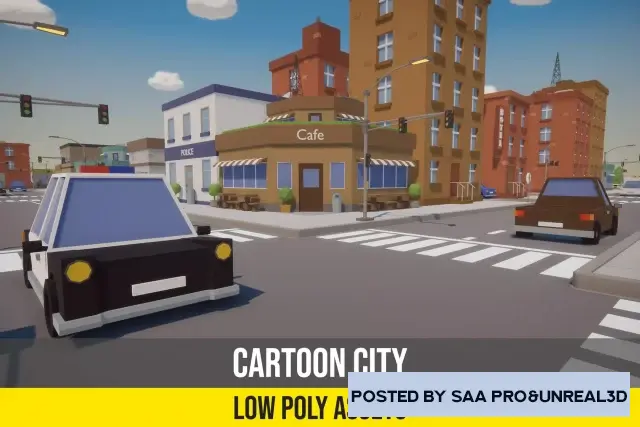 Cartoon Low Poly City Pack v1.3