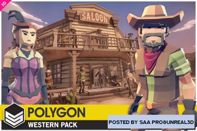 POLYGON Western - Low Poly 3D Art by Synty v1.07