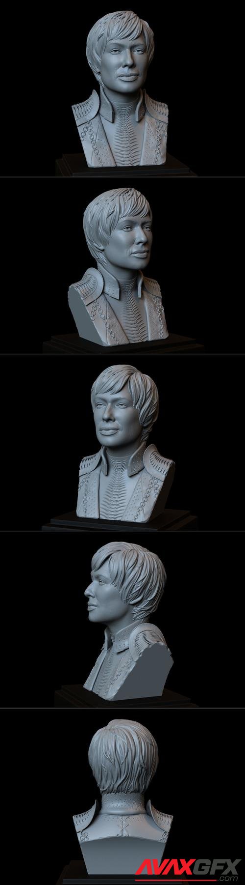 Cersei Lannister - Game Of Thrones - Portrait - Bust 3D Print