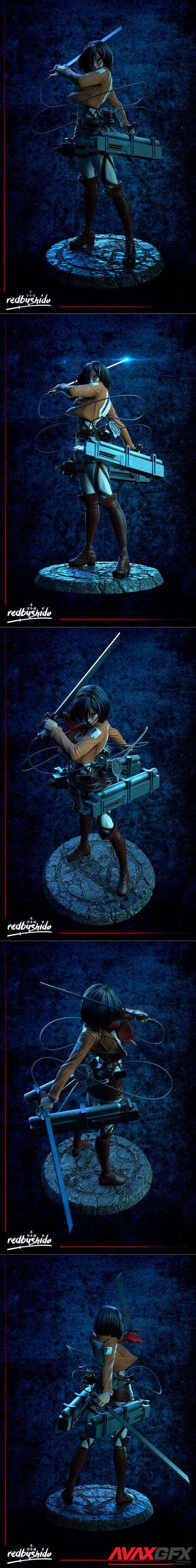 Mikasa Ackerman Fan Art 3D Print