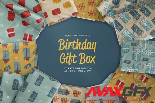 Birthday Gift Box - Seamless Pattern [EPS]
