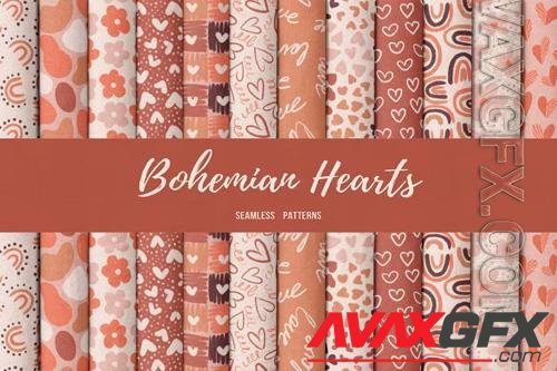 Bohemian Hearts - Patterns Collection [PNG]