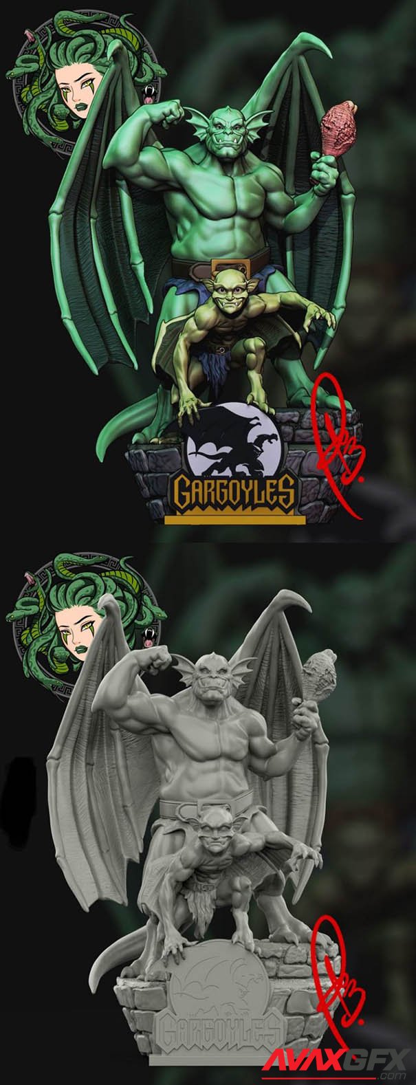 Broadway and Lexington Gargoyles – 3D Print