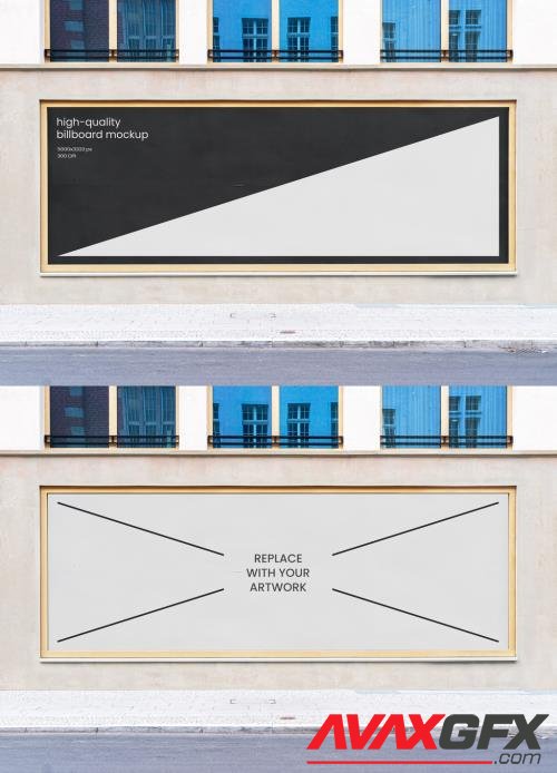 Billboard Outdoor Facade Advertising Poster Mockup Template 545794661 [Adobestock]