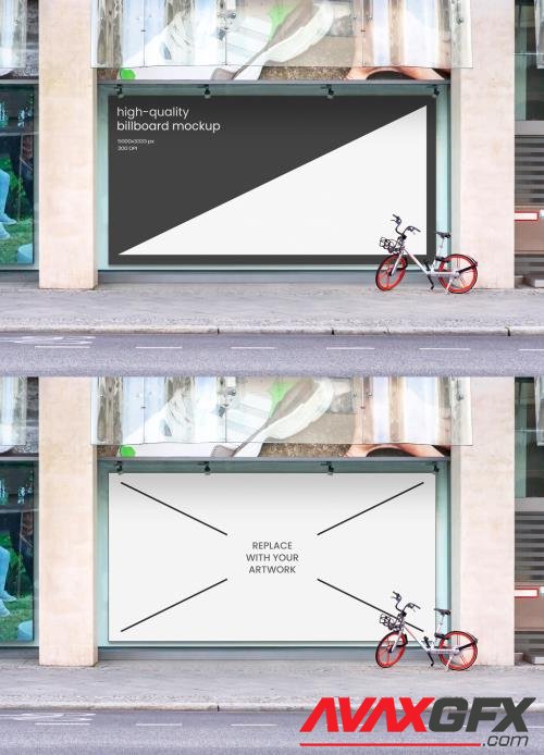 Facade Billboard Store Outdoor Advertising Poster Mockup 545789794 [Adobestock]