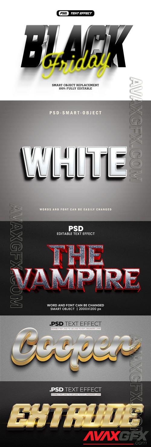 Psd style text effect editable set vol 283 [PSD]