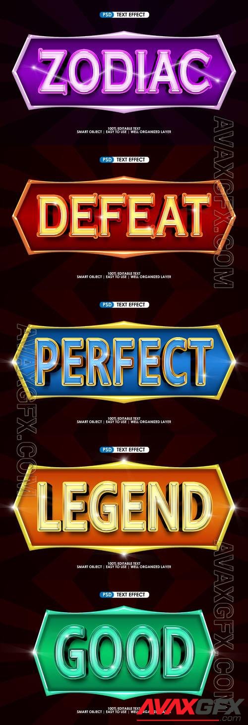 Psd style text effect editable set vol 282 [PSD]