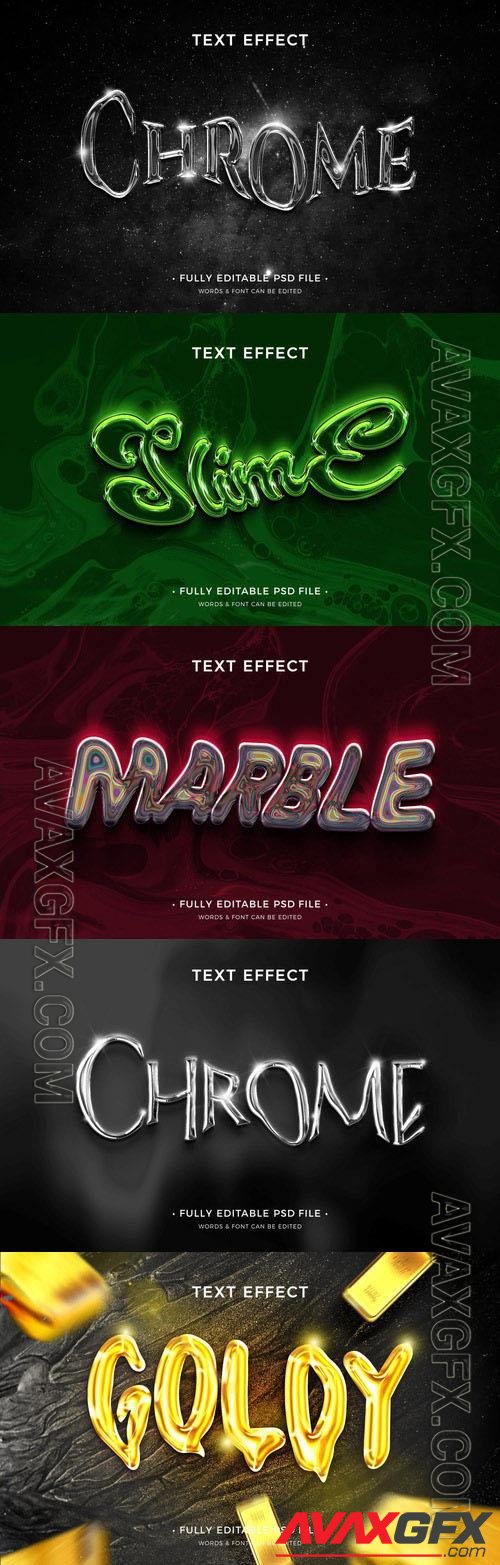 Psd style text effect editable set vol 286 [PSD]