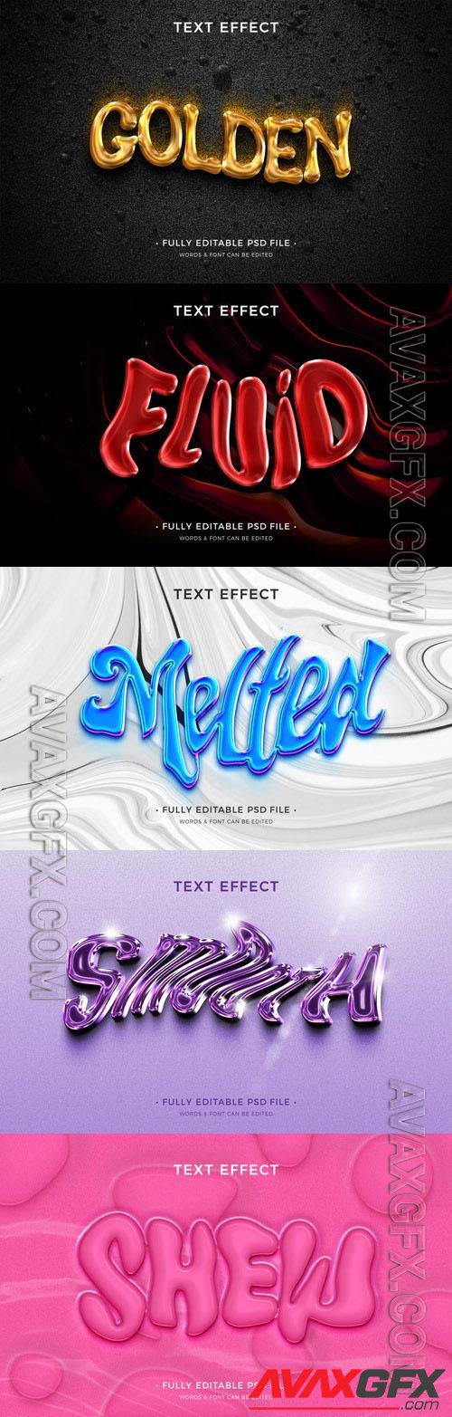 Psd style text effect editable set vol 284 [PSD]