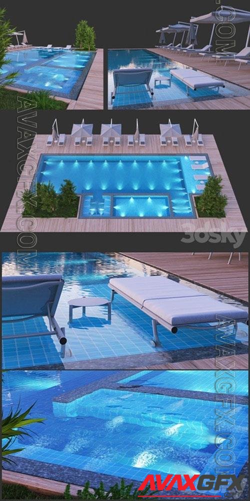 Swimming Pool 8 interior 3D Model