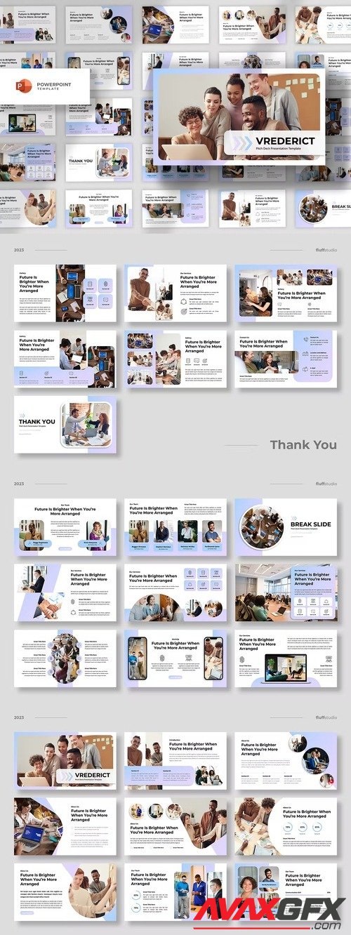 Vrederict - Pitch Deck Powerpoint Template [PPTX]