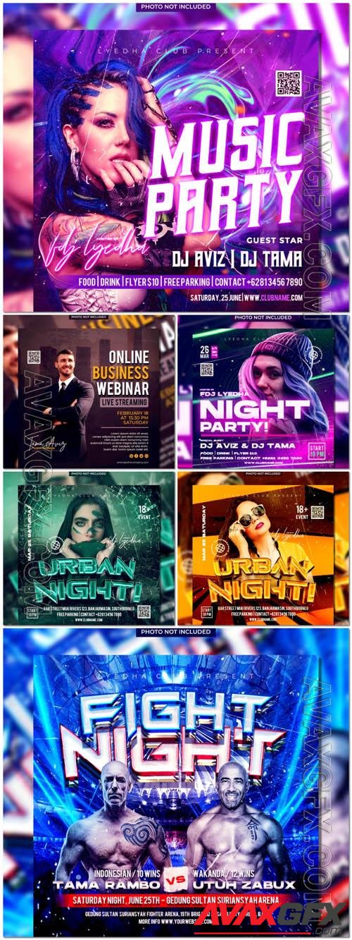 Flyer social media post, psd banner set vol 97 [PSD]