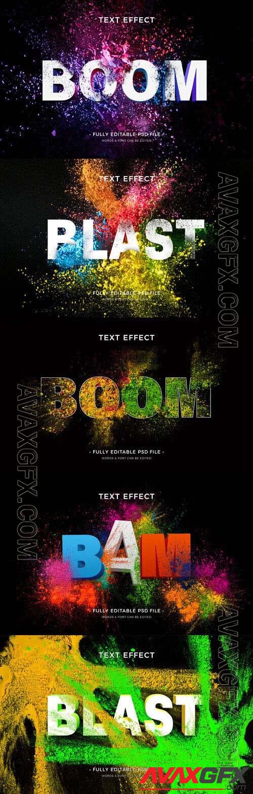 PSD color explosion text effect [PSD]